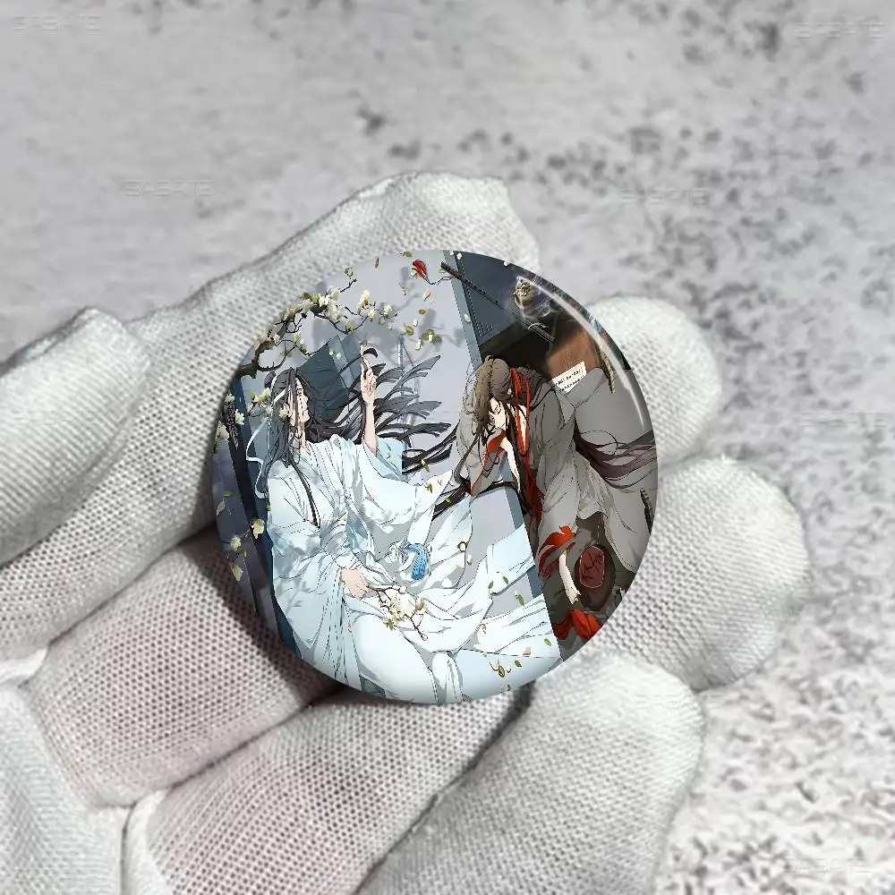 مو داو زو شي MDZS أنيمي أنيمي زر دبوس بروش اليدوية للملابس الكرتون شارة ظهره الديكور مجوهرات اكسسوارات