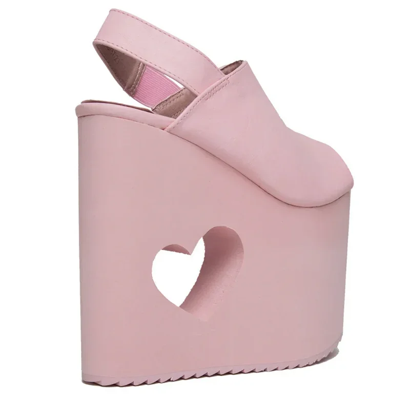 Platform Back Strap High Heel Sandals Sexy Pointed Toe Leather Solid Accept Customized New Arrivals Fashion Women Modern Shoes view 3