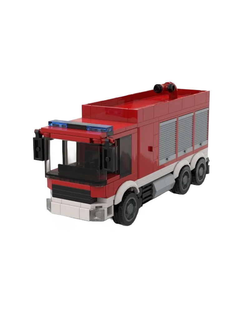 Bausteine Set HTLF Feuerwehr / HTLF Feuerwehr Erwachsene Ziegel MOC-240688 Modell Weihnachtsgeschenk
