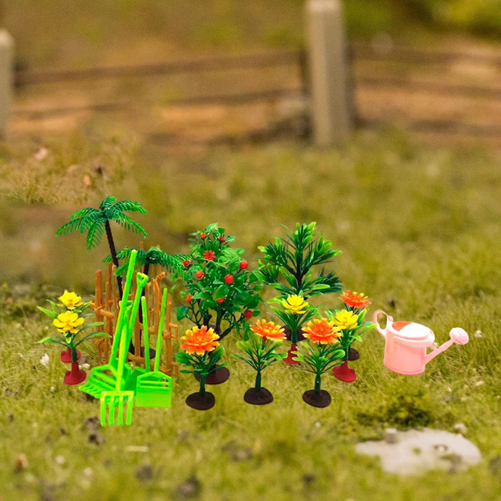 Fairy Garden Accessories Micro Landscape Ornaments DIY Kit Decor Model Trees 20 pieces
