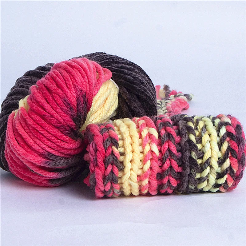 Acrylic Wool Yarn for Knitting Sweater, Crochet Thread, DIY Crafts, Acrylic, Chunky, Scarf, Shawls, Blanket, 250g/Ball