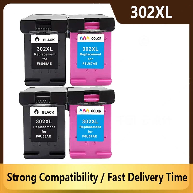 

302XL for HP 302 HP302 XL Refilled Ink Cartridge Remanufactured for HP Deskjet 1110 1111 1112 2130 2131 Printer