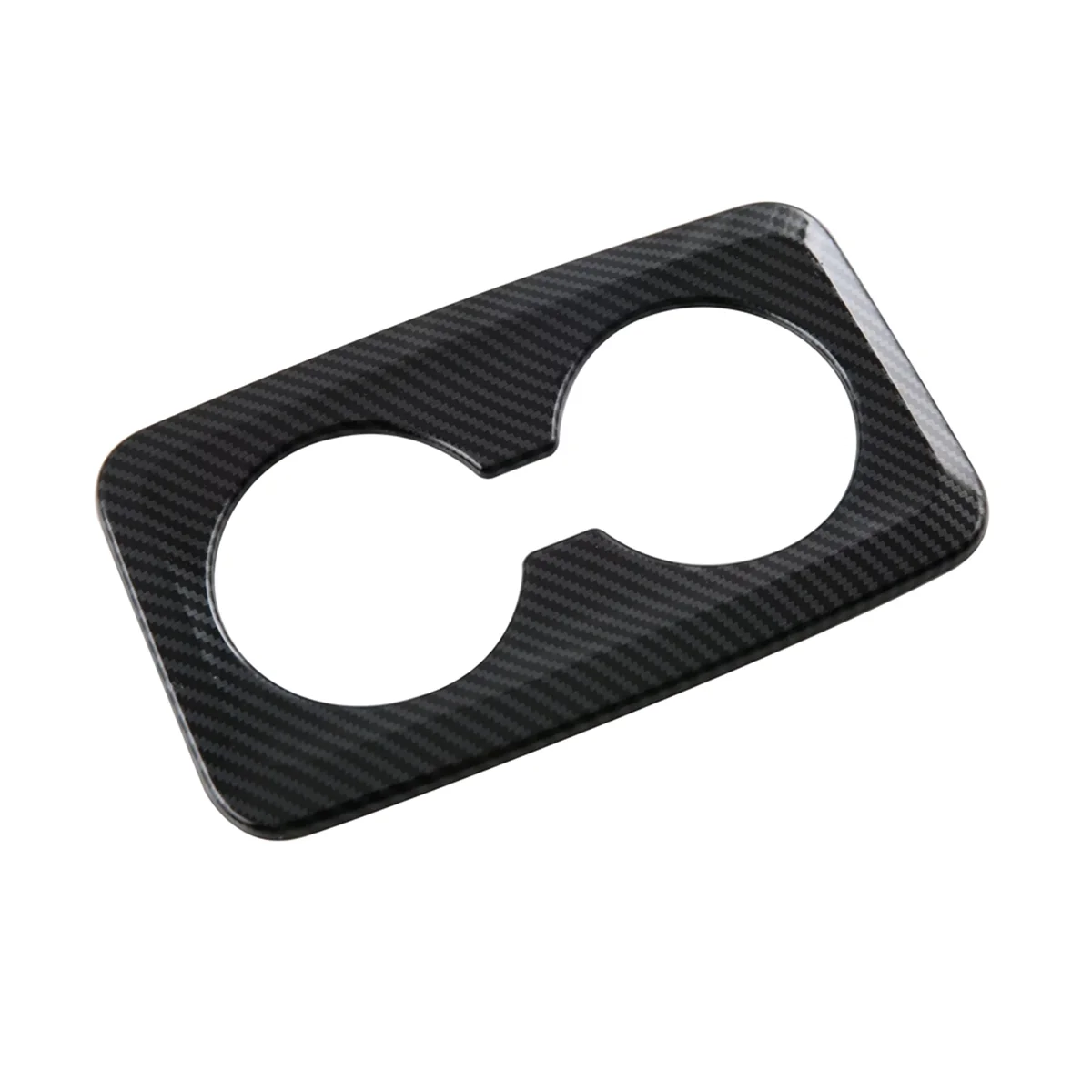 Rear Seat Water Cup Holder Cover Decoration Frame Trim for BMW X1 U11 2023 2024 Interior Accessories - ABS Carbon