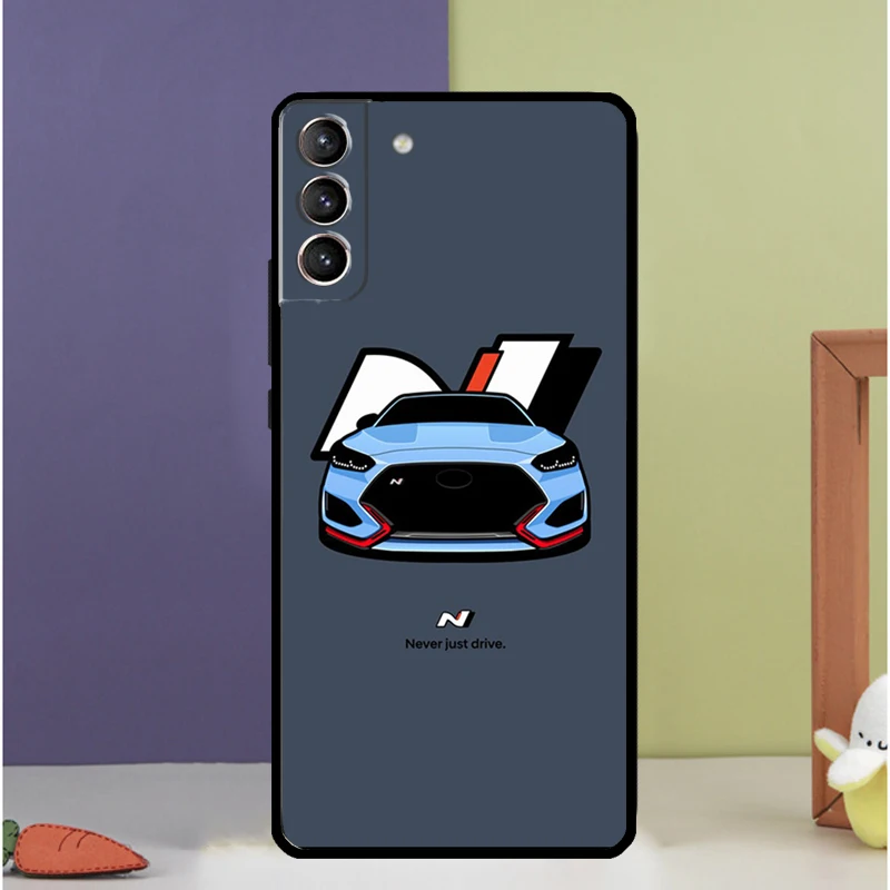 ブルー車 I30N ケース三星銀河 S23 S20 FE S21 FE S22 ウルトラ注 20 S8 S9 S10 注 10 プラスバックカバー