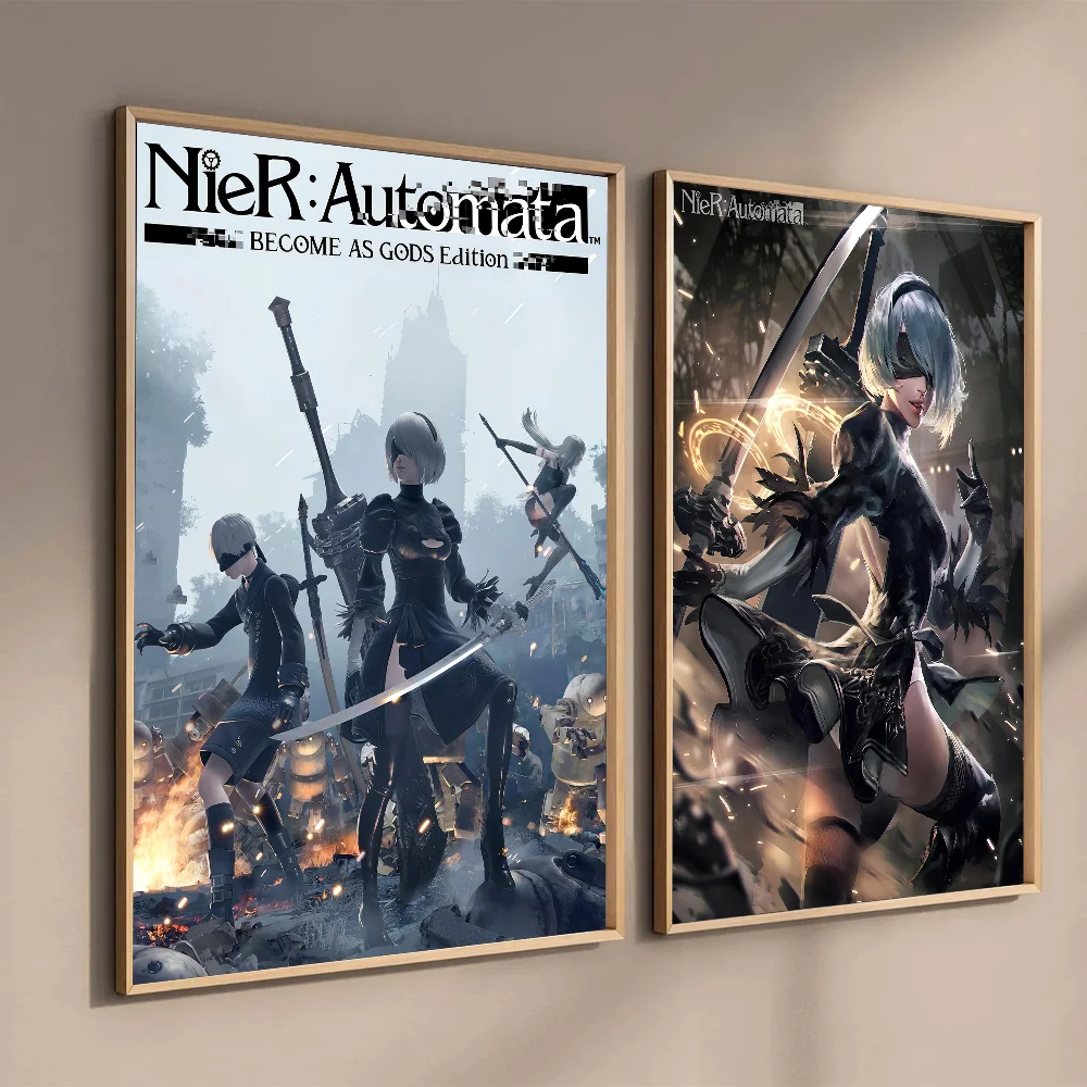 NieR Automata Poster Wall Art Home Decor Room Decor Digital Painting Living Room Restaurant Kitchen Art