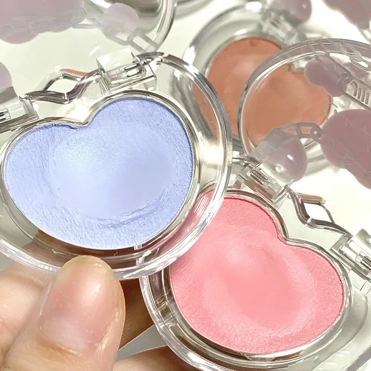 JILL LEEN Love Blush Clay Cream monocolore evidenziazione e Contouring Blush viola Blush blu opaco evidenziazione espansione