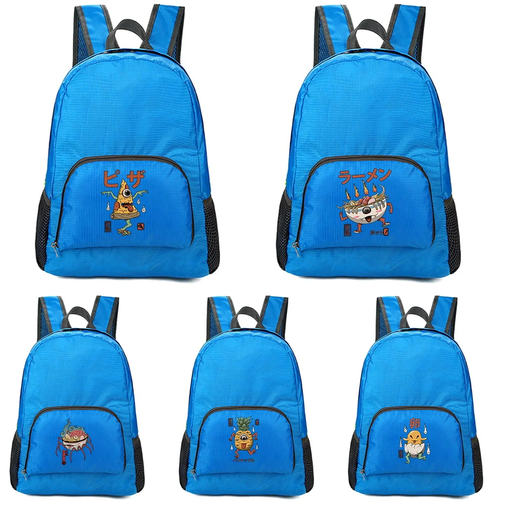 

Portable Folding Backpack New Cute Monster Pattern Printing Folding Hiking Bag Ultra-light Outdoor Cycling Travel Backpack