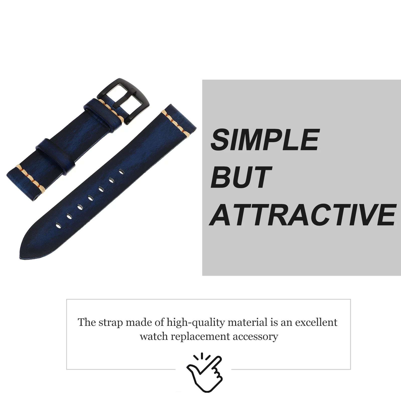 20mm Watch Band Quick Release Durable Wrist Strap Pin Buckle Retro Replacement Gift Watch Strap