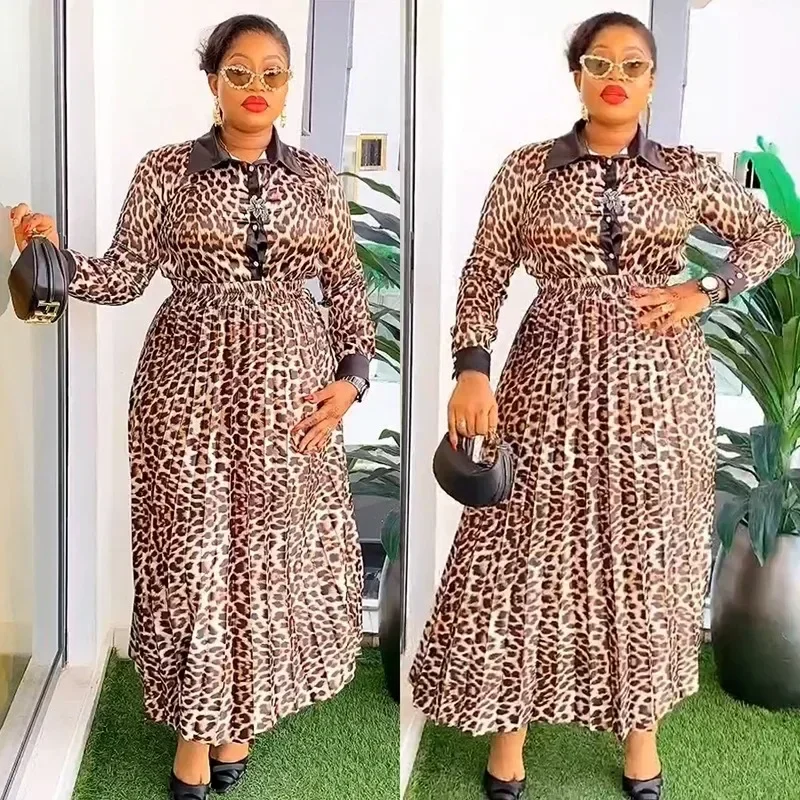 Africa Clothing African Clothes for Women Summer Africa Long Sleeve Print Party Evening 2 Piece Top Skirts Matching Sets Outfits