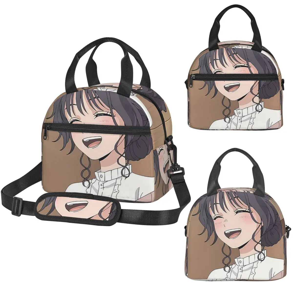 The Fragrant Flower Blooms With Dignity Anime Insulated Lunch Bag for Women Office Cooler Thermal Box Tote Portable Lunch Boxes