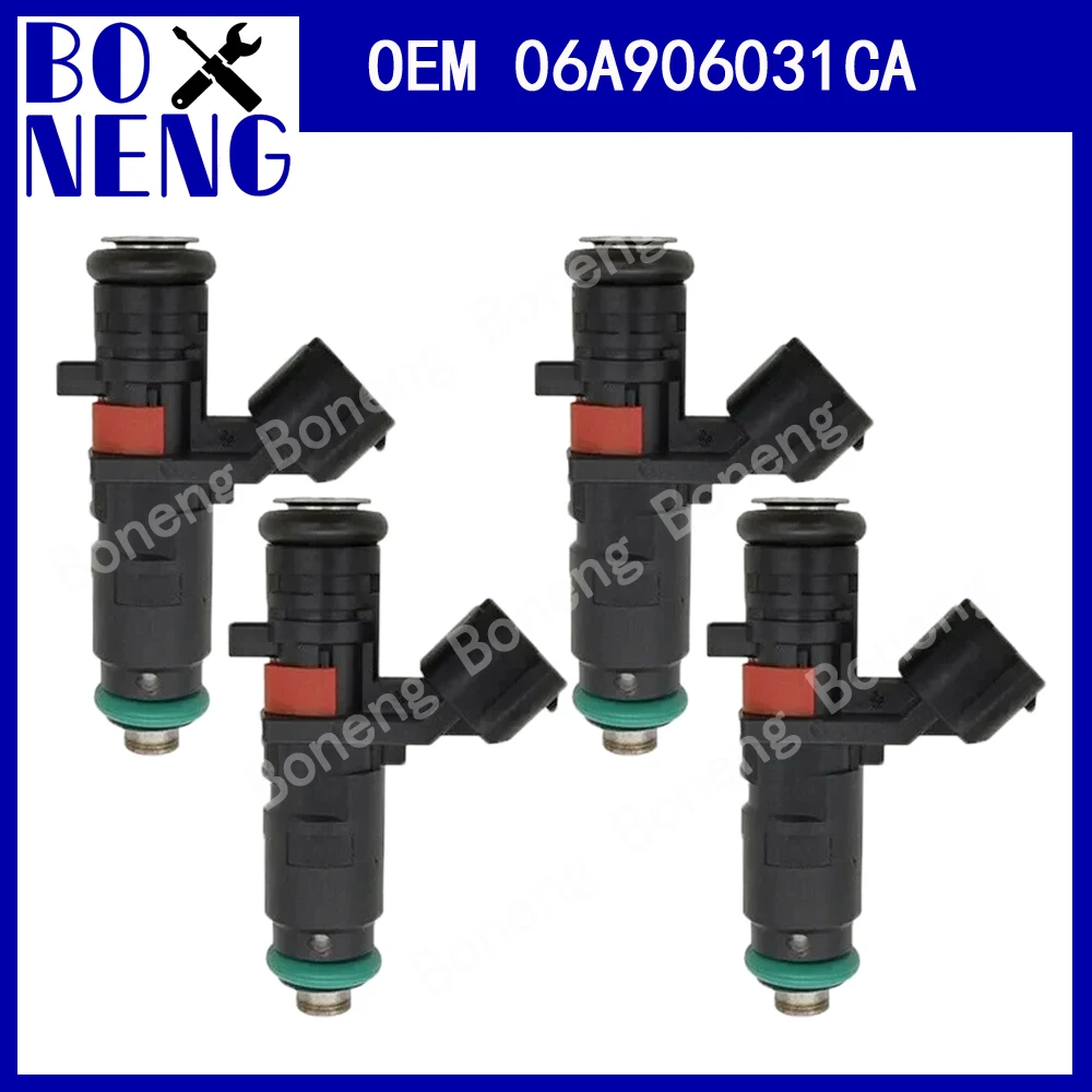 4 unids/lote OEM 06A906031CK boquilla de inyector de combustible para Volkswagen Jetta Beetle Golf 1998-2011 accesorios de coche 06A906031CP