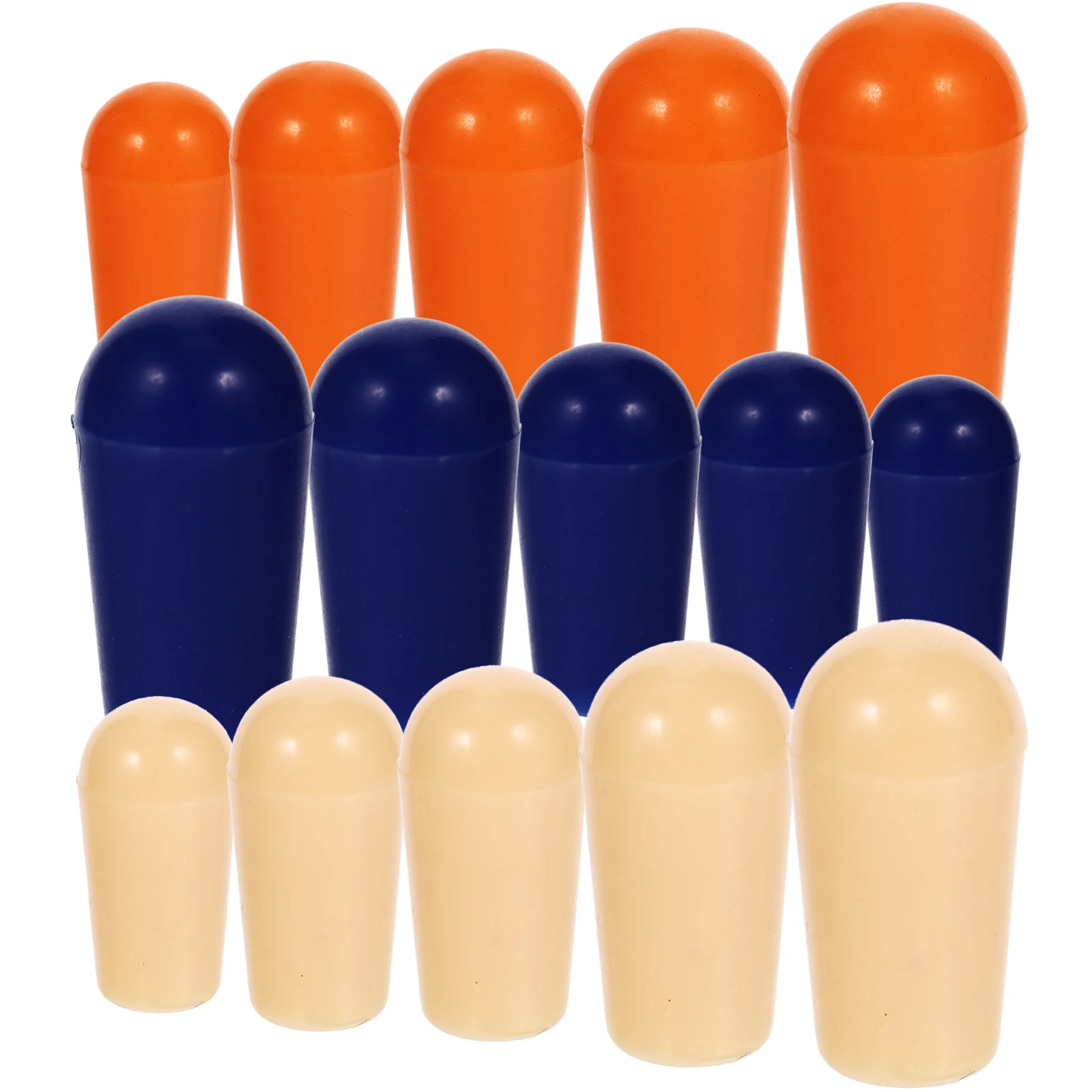 

15 Pcs Electric Guitar Switch Cap Tone Replacement Knob‘ Toggle Tip Caps Handle Plastic Knobs Pedal