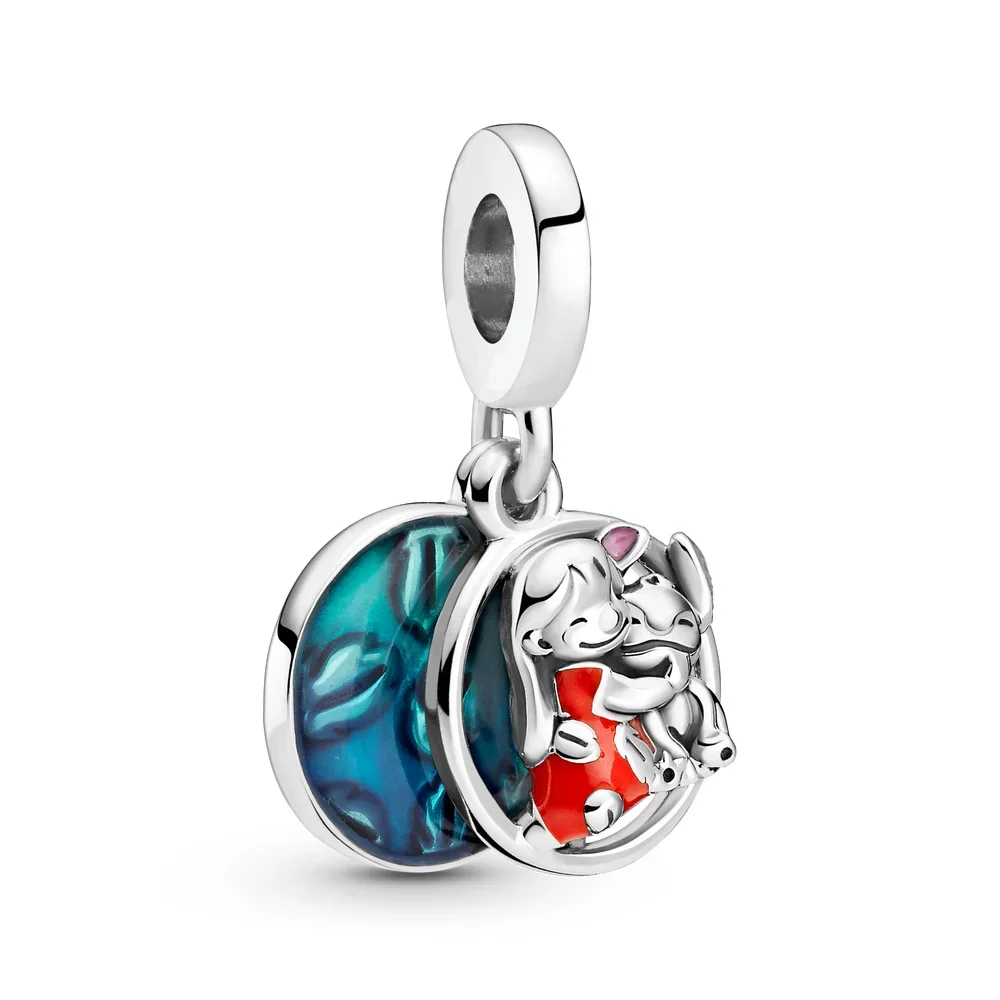 925 Sterling Silver Stitch Charme para Mulheres, Dangle, Magic Hat, Pingente Fit, Pulseira Pandora Original, MINISO, Disney, Bell, Jóias Presente