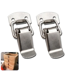 Toggle Hasp Latch Stainless Steel Buckle Lock 107 Iron Spring Duckbill Lock Wooden Box Bag Buckle Industrial Equipment Buckle