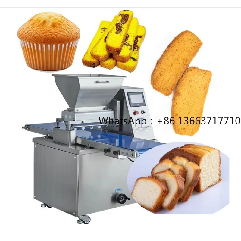 Automatic Cupcake Depositor Customized Brand with Chocolate Injection System Industrial Cake Filling Machine