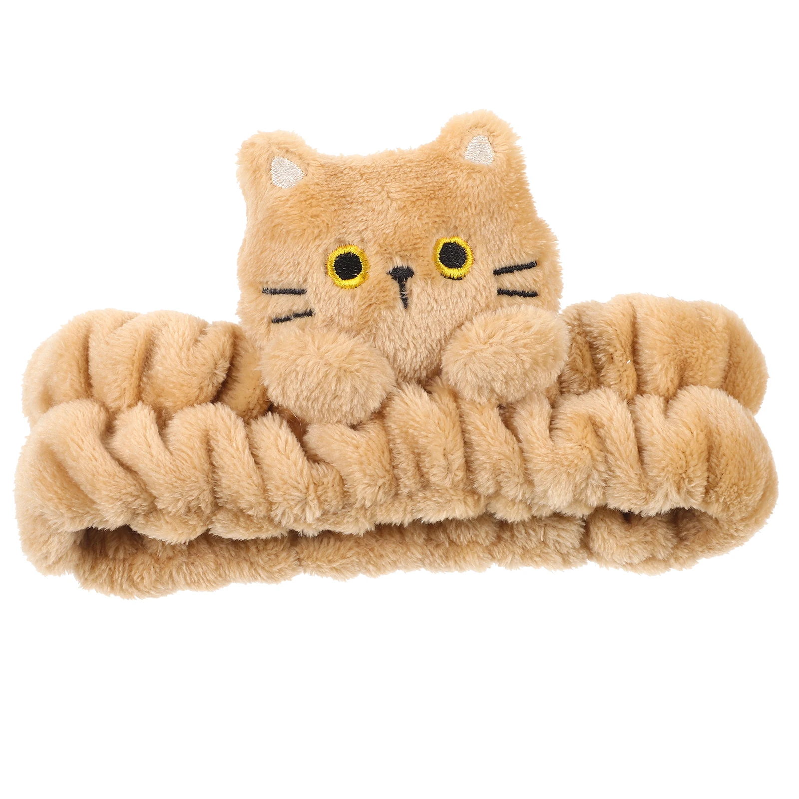 

Cute Cat Face Washing Skincare Women Girls Soft Material Non slip Spa Headband For Washing Face Makeup Spa Hair Band