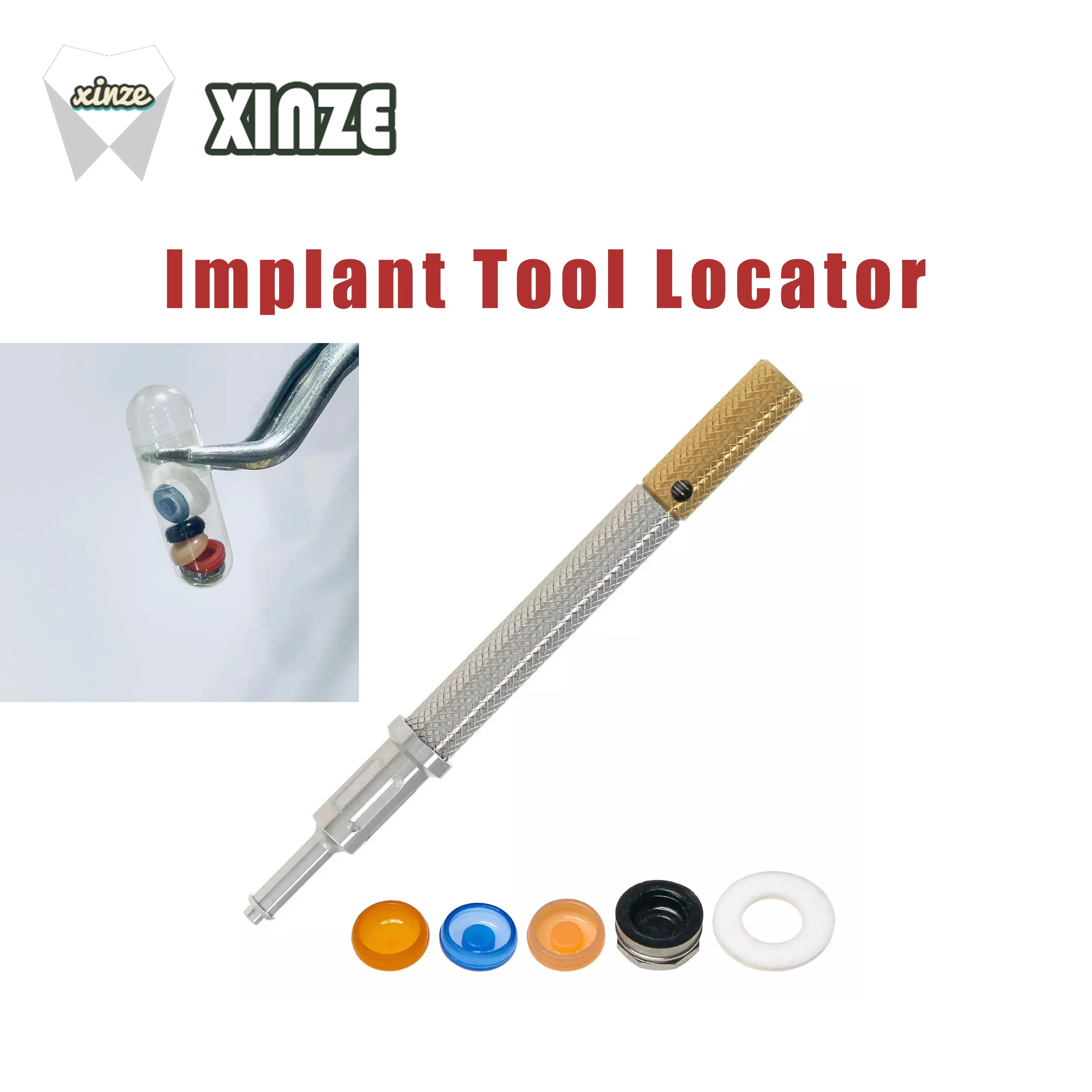 Universal Implant Tool Locator Core Tool Retention Caps Set Insertion Extraction