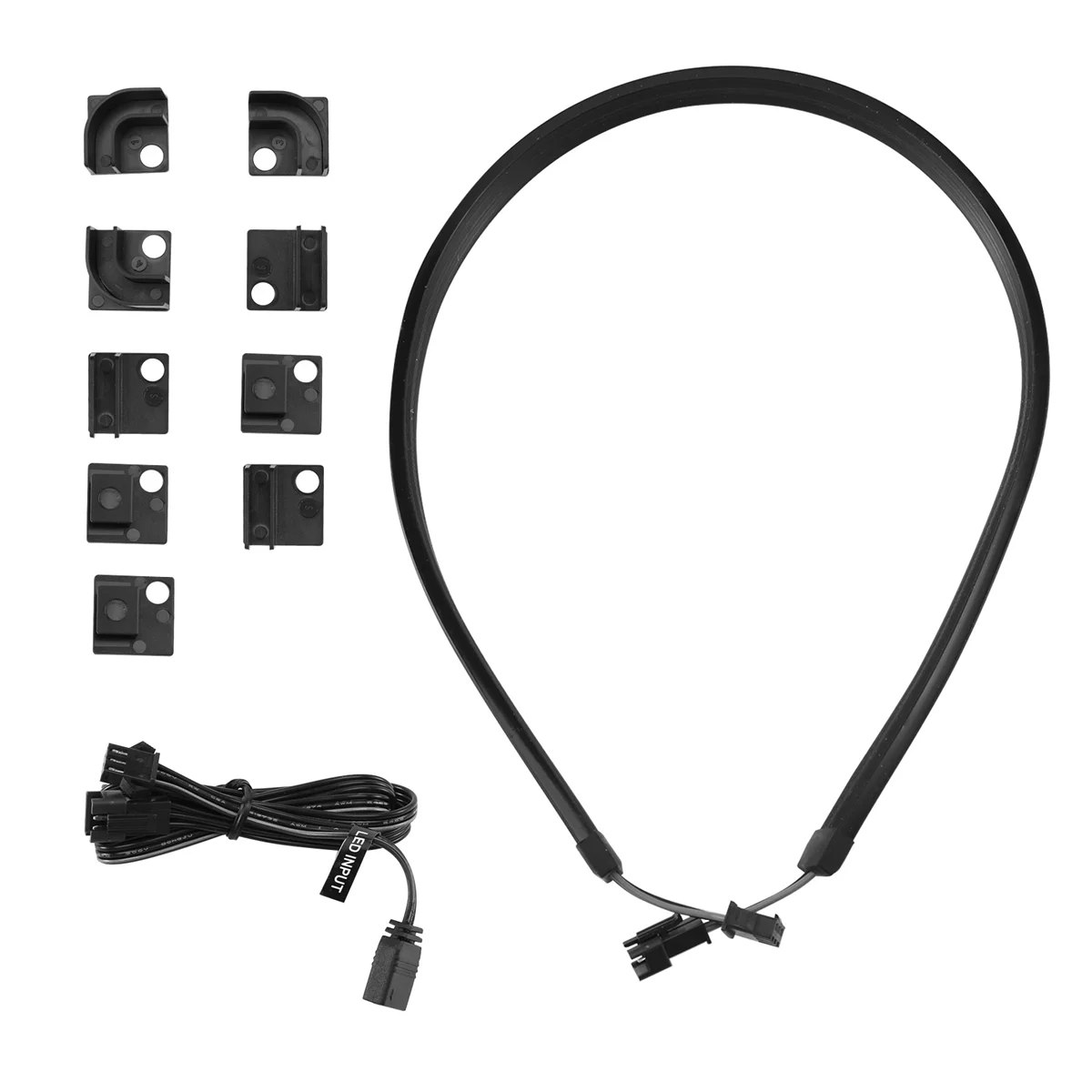 IYBBW-PHANTEKS M5 Light Strip ARGB Neon Computer Case Decoration Led Strip 5V 3PIN Light Header AURA 550mm