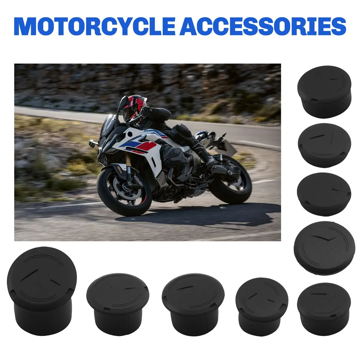 A23Z Motorcycle Frame Hole Cover Caps Plug for R1300R R1300RS R 1300 R1300R 2025- Frame Cap Decoration Kit