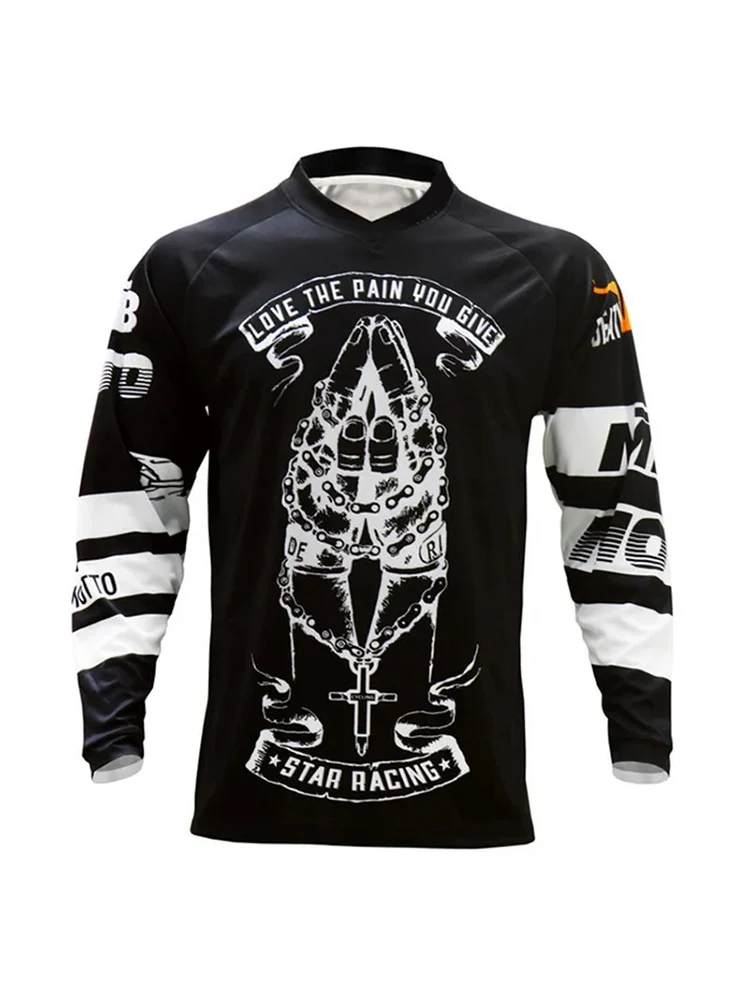 AliExpress NONE Men Breathable Mountain Enduro Motocross off Road Bike Mtb Jersey Cycling Top Riding Quick Dry Sports Wear Cycling Top
