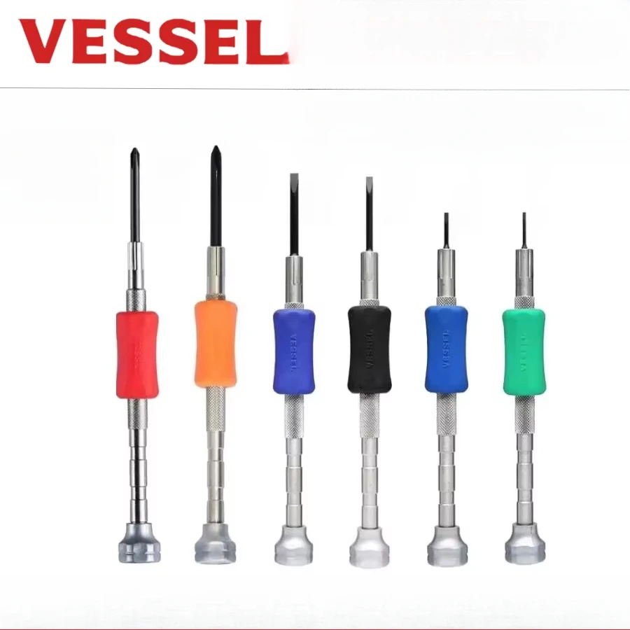 VESSEL Precision Screwdriver 1Pcs for Phillips & Slotted Screws, Screwdriver for Smart Home PC Phone Repair Mini Tool