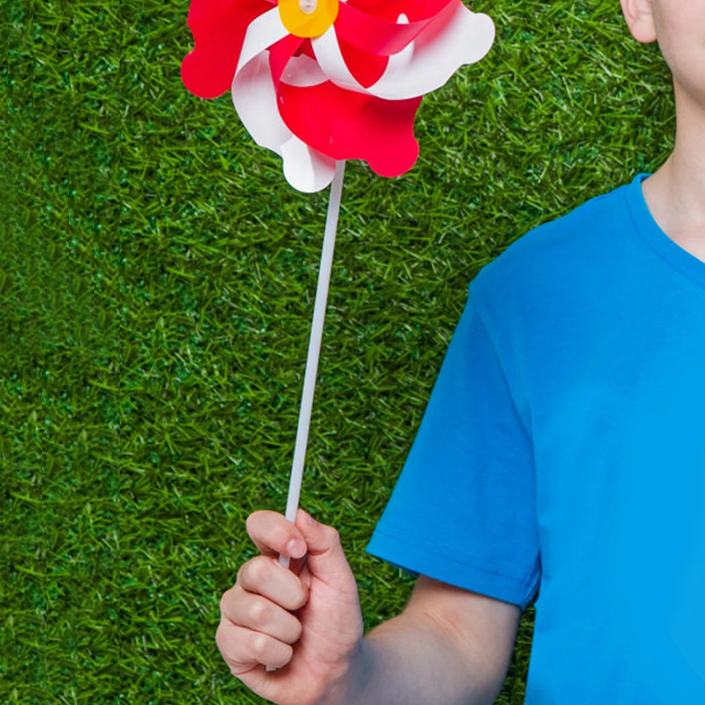 

12pcs Windmill Accessories Solid PVC Replacement Pole Plastic Rods Garden Spinner Parts Toy Pinwheel Supplies