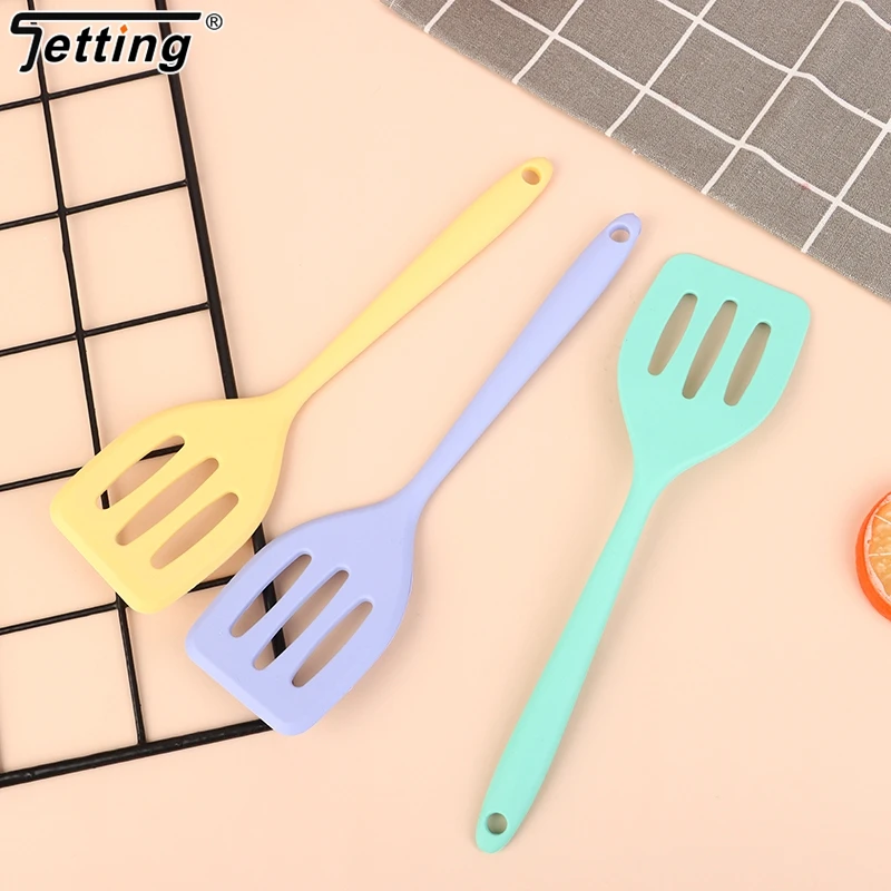 Pá de fritar silicone integrada para cozinha, pequena ferramenta de cozinha, bife e ovo, frito e peixe, 1PC