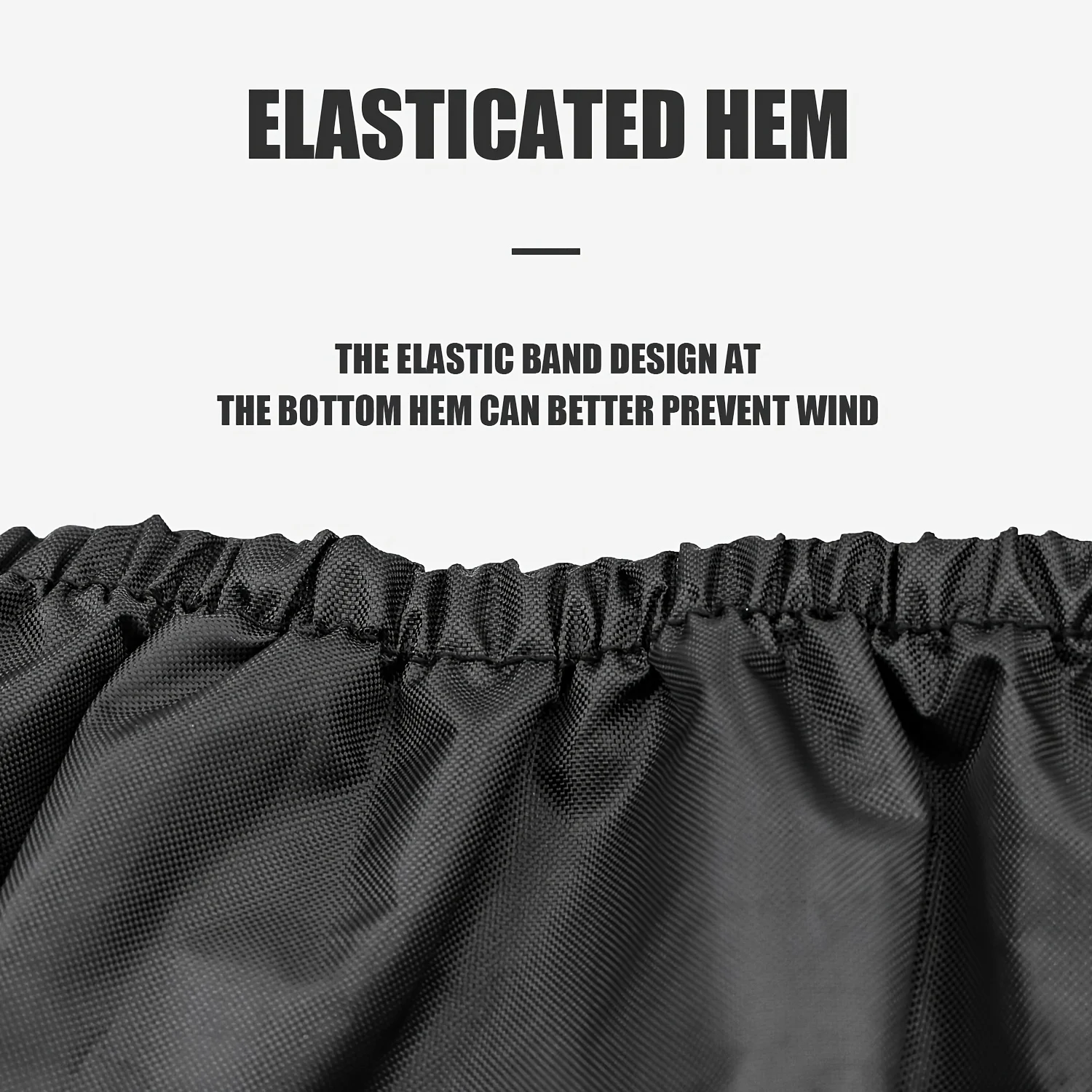 قطعة واحدة من KOETSU، متوفرة بخمسة مقاسات، غطاء دائري أسود 420D من النايلون المقاوم للغبار لقارب اليخوت البحرية مع وظيفة الشد