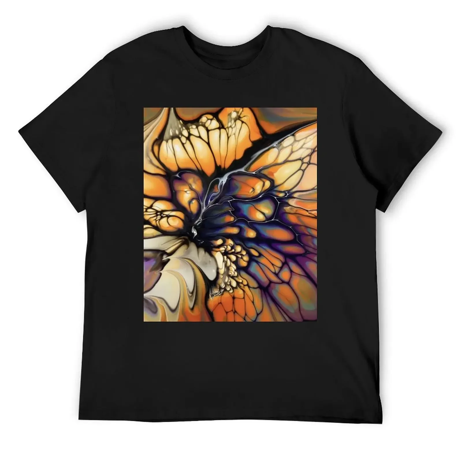 Butterfly Glass T-Shirt shirts graphic tee quick-drying vintage graphic tee mens clothes