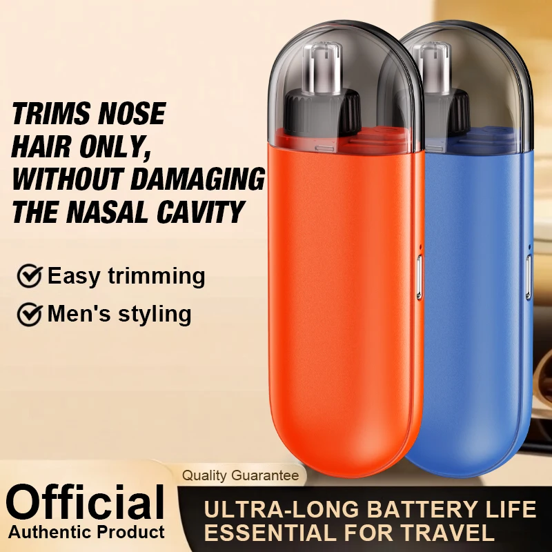 

New Compact and Portable Nose Hair Trimmer for Men and Women with Scissors Blades and Electric Function