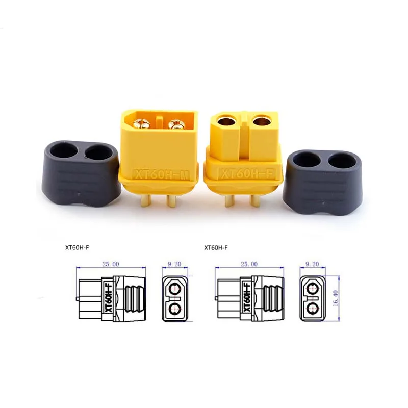 10Pcs XT60H Amass Battery Connector Ebike Male Female Battery Controller Plug Connector