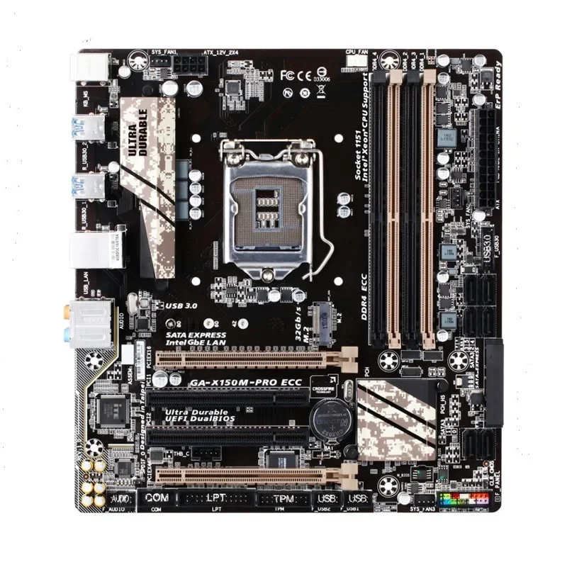 Suitable For Gigabyte GA-X150M-PRO ECC Motherboard LGA 1151 DDR4 Micro ATX Mainboard 100% Tested OK Fully Work