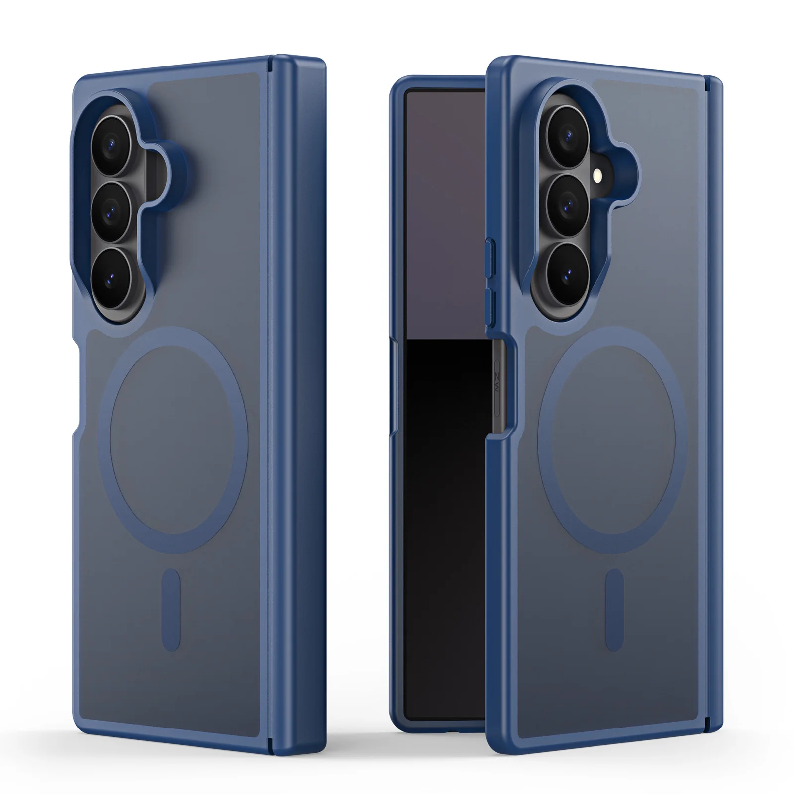 For Samsung Galaxy Z Fold 8 Fold8 Ultra 7 Magnetic Case Matte Translusent PC+TPU Skin-feeling Attach Hinge Armor Cover