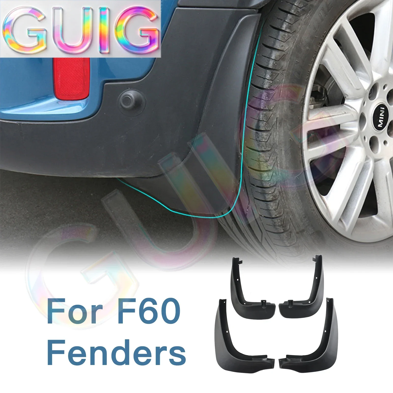 Car Mud Flaps Mudguards Splash Guards Fender Flare Wheels For MINI COUNTRYMAN F60 2017 2018 2019 2020 2021 2022 2023 Accessories