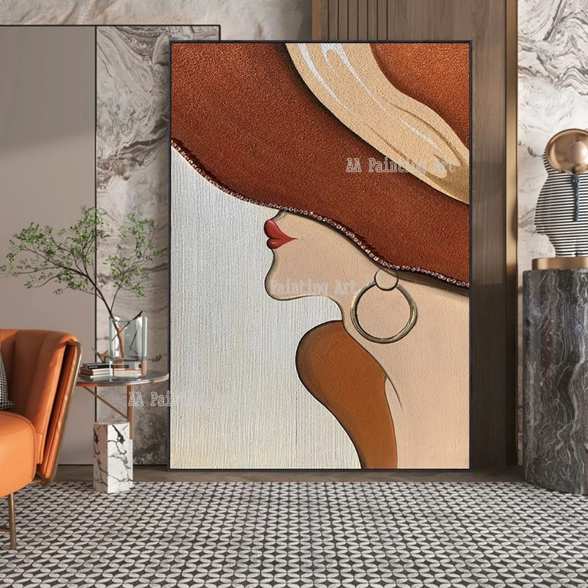 Sexy Woman Portrait Picture Pure Handmade Girl Oil Painting Modern Bedroom Wall Decoration Paintings Art On Canvas Artwork