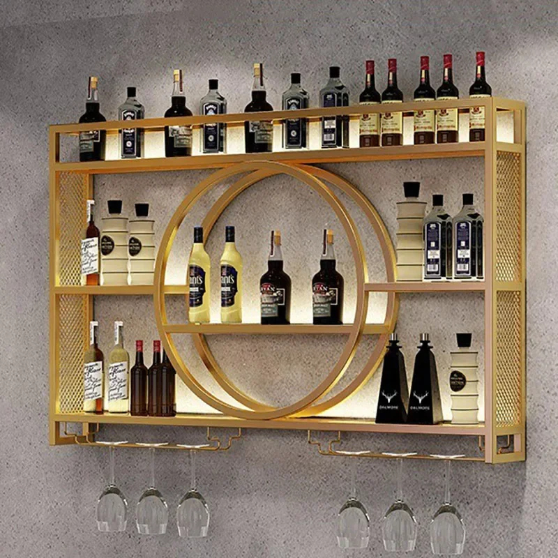 Wall Mounted Wine Bottle Storage Rack, Red Wine Display Rack, Living Room Bar Decoration, Wall Hanging