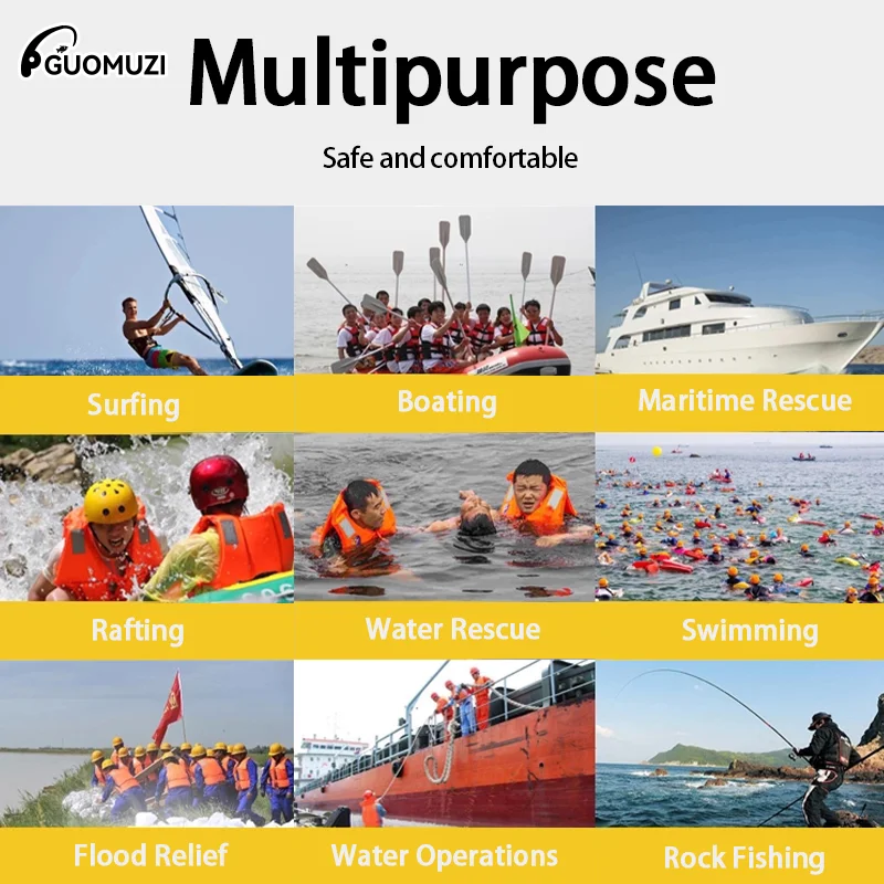 عالية الطفو قارب الكبار أكسفورد القماش في الهواء الطلق تجمع نفخ رغوة المنقذة للحياة سترة