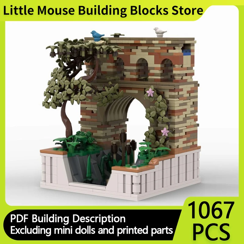 

Средневековый замок, модель MOC, строительные кирпичи, римские древние аквакуратные модульные технологии, подарки, праздник, сборка, детские игрушки, костюм