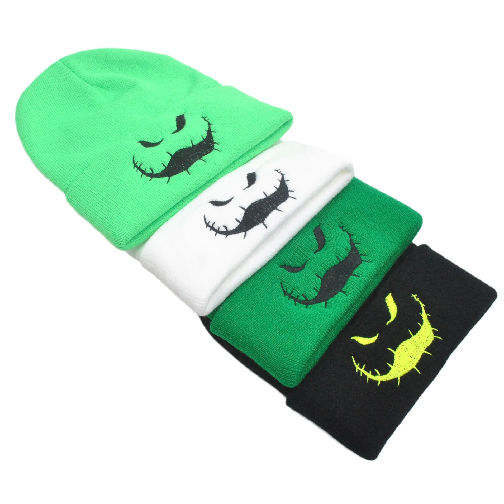 Disney The Nightmare Before Christmas Oogie Boogie Beanie Hat Halloween Knitted Hats Unisex Ski Ghost Grimace Cap Fashion Decor