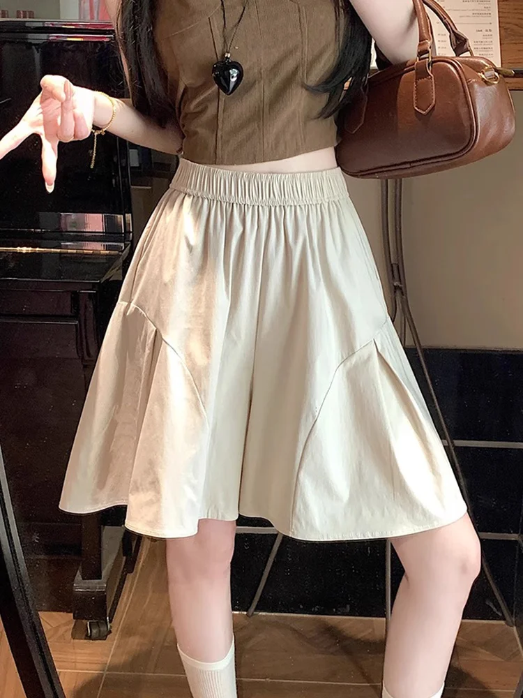 Pantalones cortos de lana para mujer, cintura alta, doble cubierta, invierno, oficina, señora, maduro, clásico, elegante, franela para ir al trabajo, ropa de trabajo Formal cálida