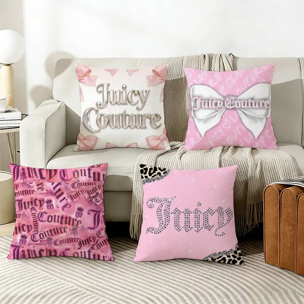 J-JUICY C-COUTURE Pillow Case Living Room Sofa Cushion Cover Suitable For Home Bedroom Room Decoration