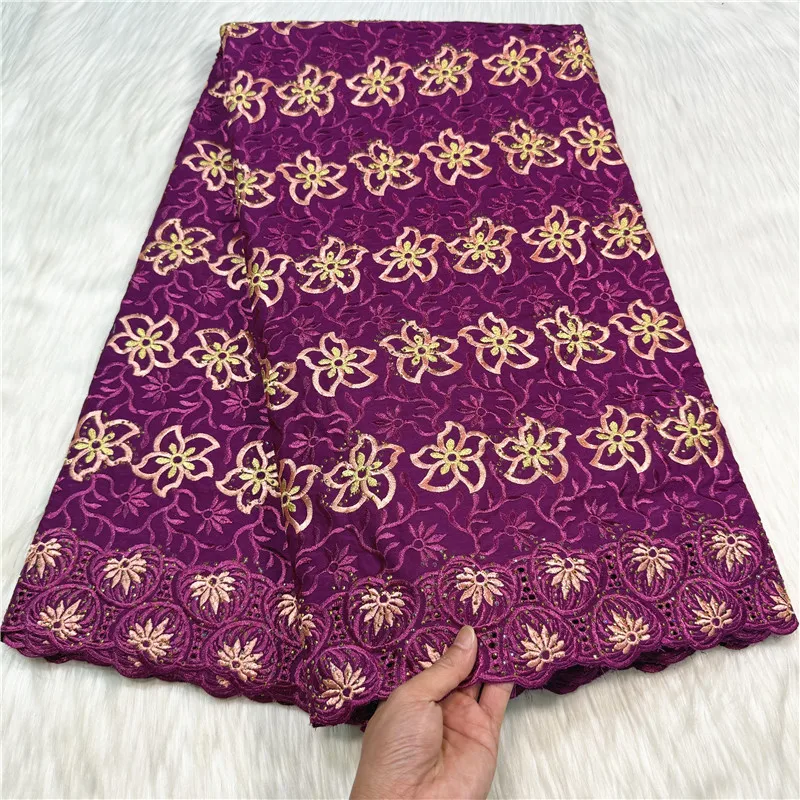 5+2 yard With Scarf Swiss lace fabric Dry lace embroidery African 100% cotton fabrics Swiss voile lace Dubai style 27L592901