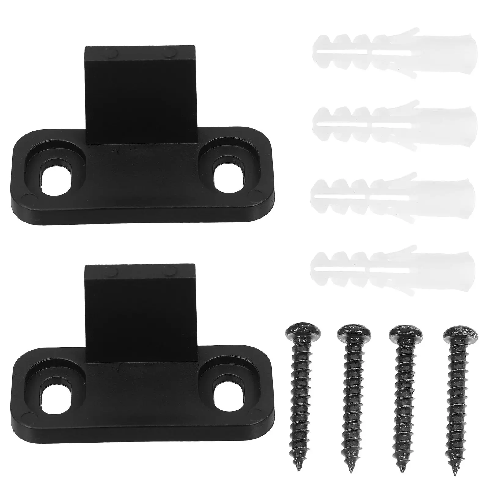 

Plastic Barn Door Stop Bumper Roller Guides Floor Bracket Heavy Duty Sliding Guide Compatible Mount Hardware Doorstops
