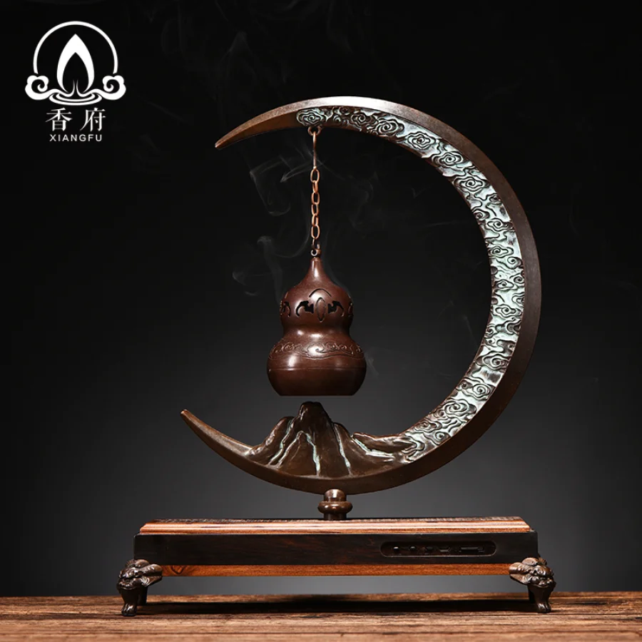 Stand Cone Incense Burner Holder In Metal Personalized Circle Incense Holder For Smoke Gold Trendy Round Incienso Soporte Zen