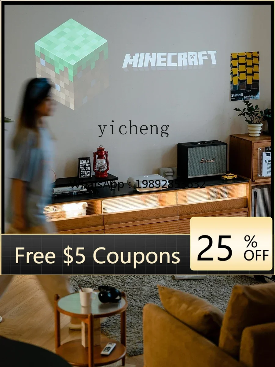 

AB TV cabinet Household living room rock slab Solid wood rock slab Floor TV cabinet