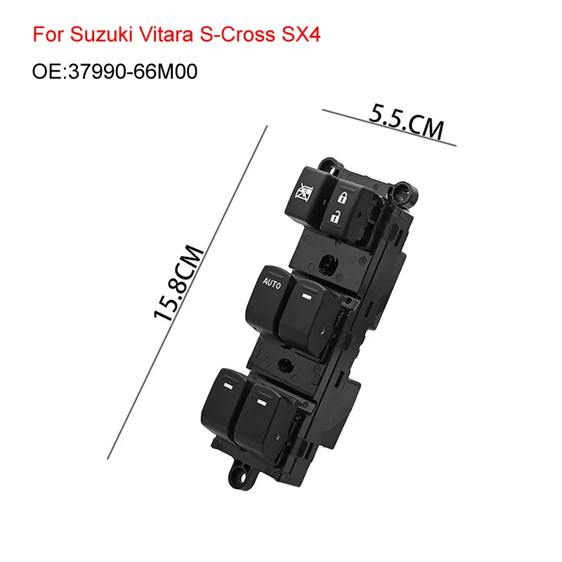 37990-66M00 Power Window Lifter Control Switch For Suzuki Vitara S-Cross SX4 Car Power Lift Window Switch OE 37990-56P00
