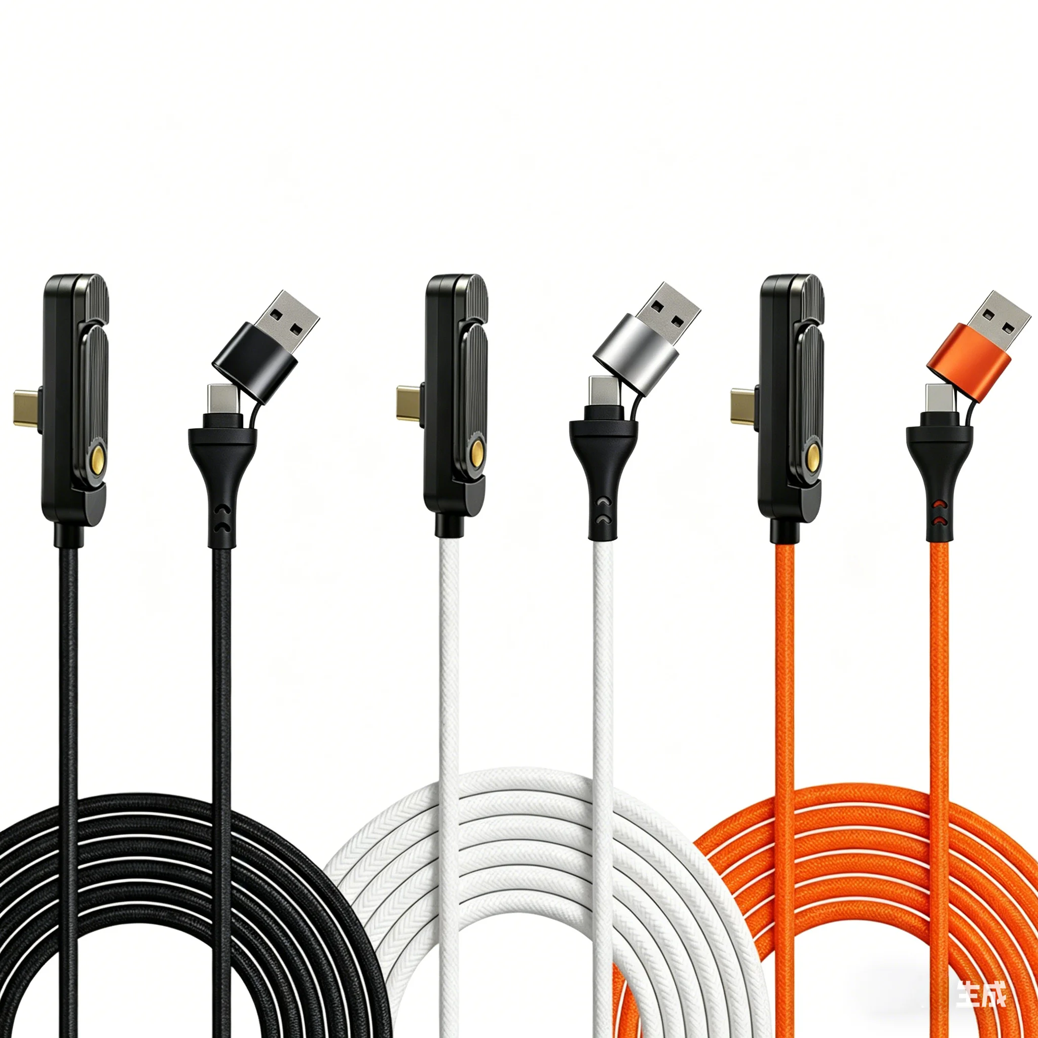 240W PD Schnellladekabel Typ C zu Typ C, 65W USB-Kabel mit faltbarem Ständer und Handyhalterung für iPhone 17, Xiaomi, HUAWEI