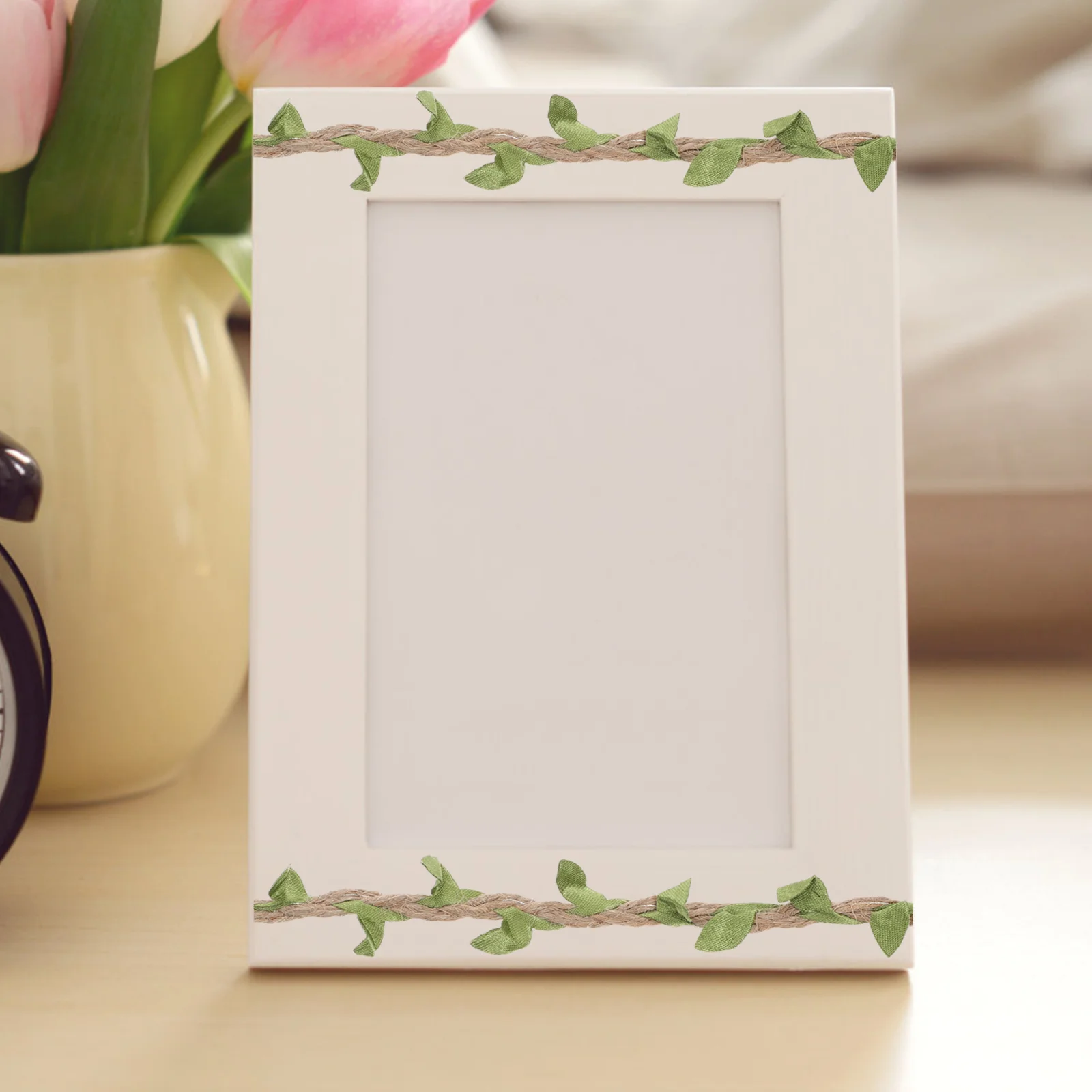 DIY Leaf Rattan Decor Rope with Bright Fresh Look Easy to Cut and Use for Various Decorative Purposes Artificial Rope