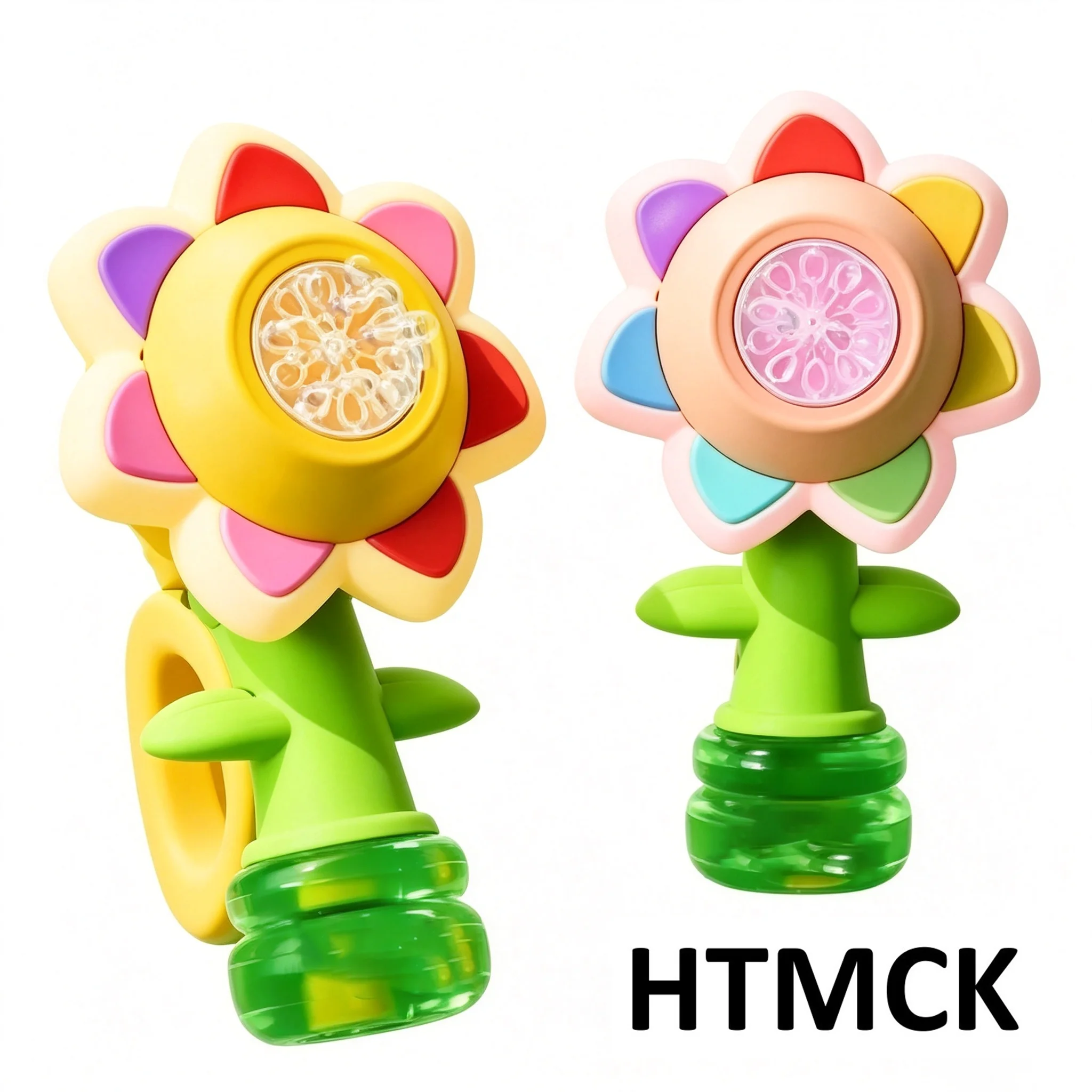 3-speed Adjustment Sunflower Bubble Machine Adjustment Automatic Portable Blowing Bubble Bath Toy Night Light Birthday Party