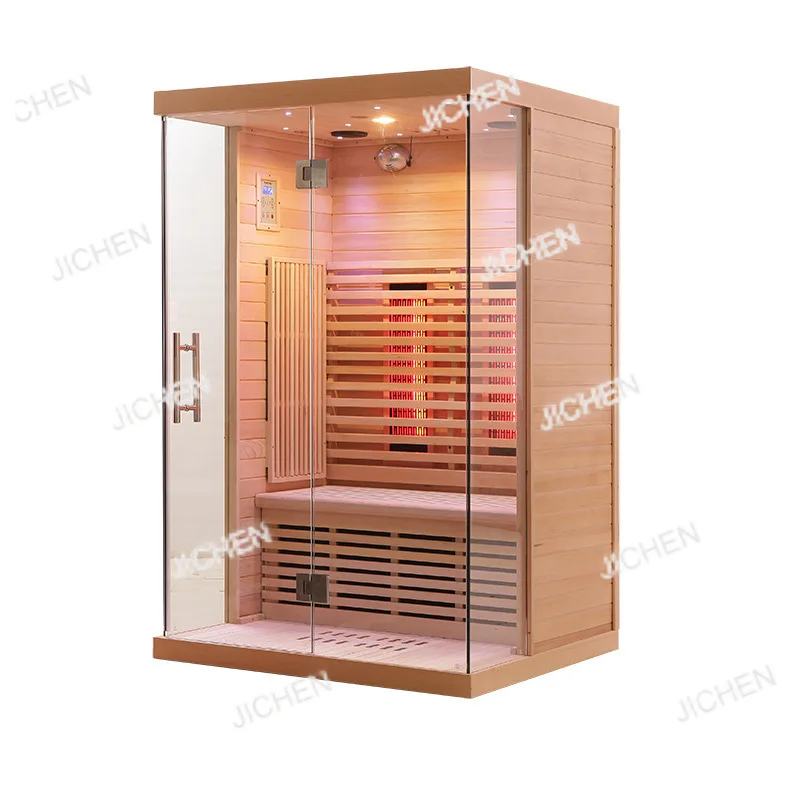 

Red light therapy indoor wooden infrared sauna for 2 people